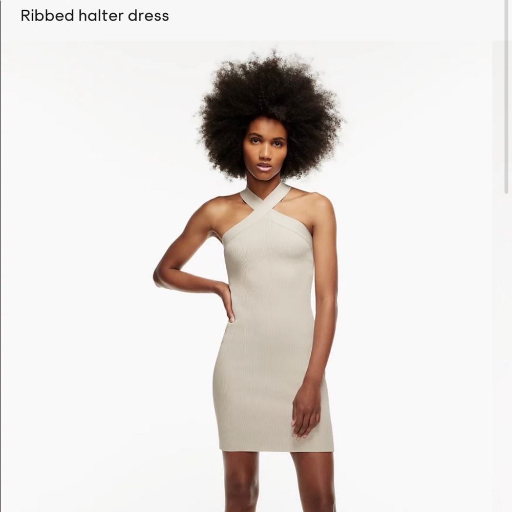 Aritzia sculpt knit dress